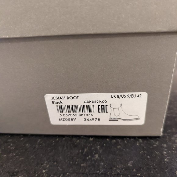 AllSaints - Men's Jesiah Leather Chelsea Boots black US 9 / UK 8 Condition: - Picture 2 of 5